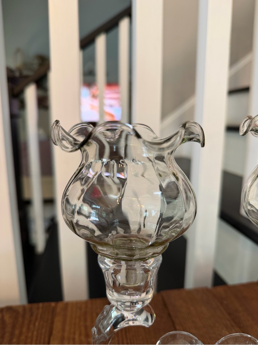 Vintage Clear Glass Double Votive Candle Holder - Picture 5 of 6